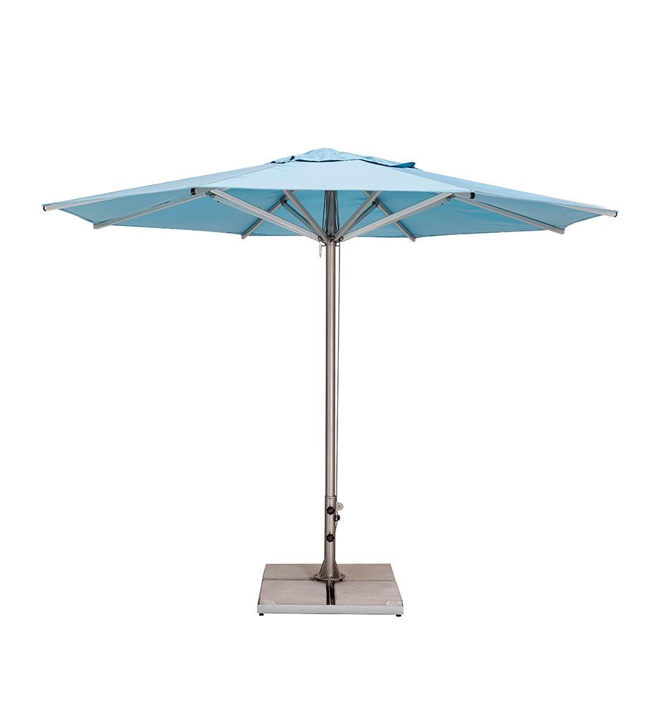 Allred Collaborative - Woodline Shade Solutions - 11' Storm Round Center Post Umbrella - - 11' Storm Round Center Post Umbrella - - ST35RSS/SD-5404