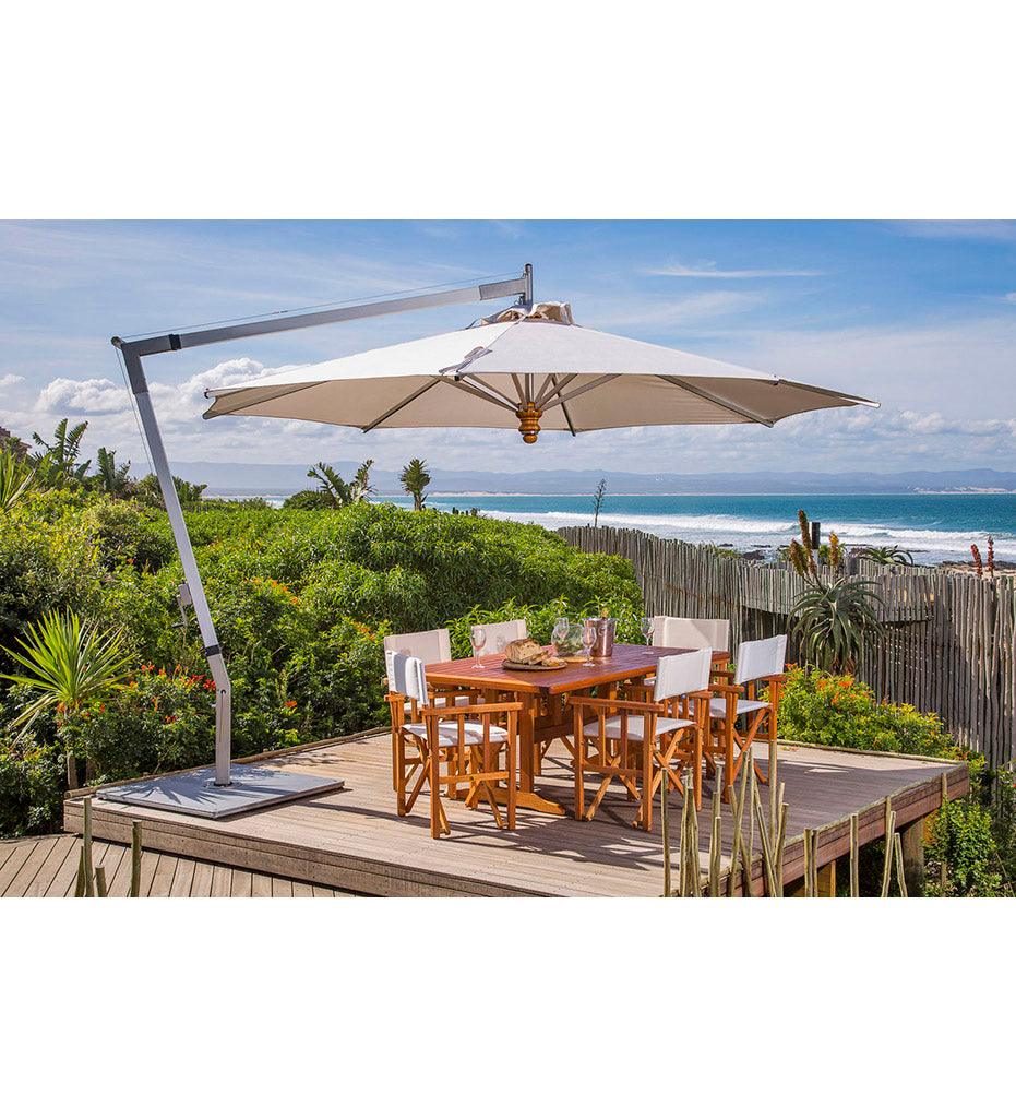 Allred Collaborative - Woodline Shade Solutions - 13' Pendulum Round Cantilever Umbrella - - 13' Pendulum Round Cantilever Umbrella - - PE40RAS/SD-5404