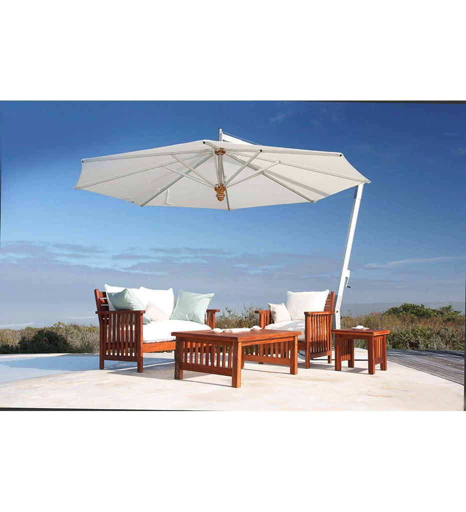 Allred Collaborative - Woodline Shade Solutions - 13' Pendulum Round Cantilever Umbrella - - 13' Pendulum Round Cantilever Umbrella - - PE40RAS/SD-5404