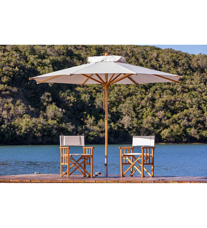 Allred Collaborative - Woodline Shade Solutions - 13' Safari Round Center Post Umbrella - - 13' Safari Round Center Post Umbrella - - SA40RE/SD-5404