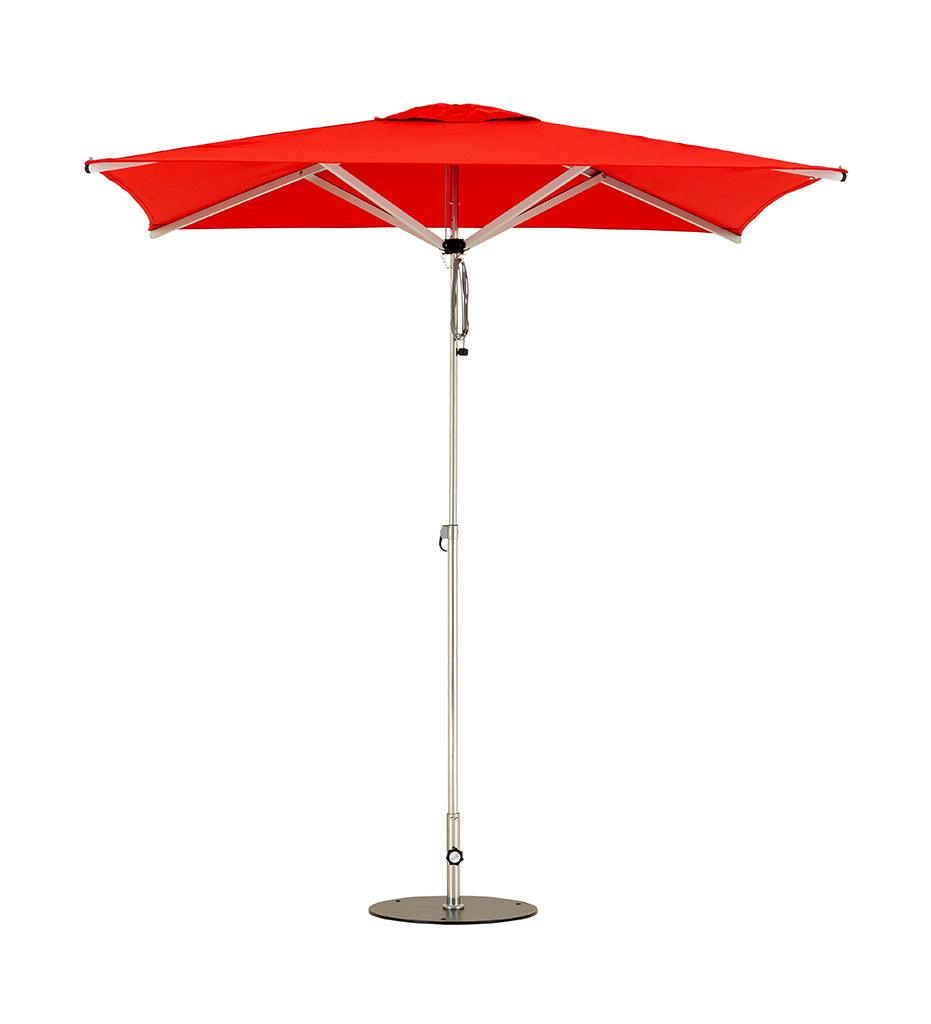 Allred Collaborative - Woodline Shade Solutions - 6' Swift Square Center Post Umbrella - Fixed Pole - - 6' Swift Square Center Post Umbrella - Fixed Pole - - SW20SSS/SD-5404