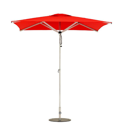 Allred Collaborative - Woodline Shade Solutions - 6' Swift Square Center Post Umbrella - Fixed Pole - - 6' Swift Square Center Post Umbrella - Fixed Pole - - SW20SSS/SD-5404