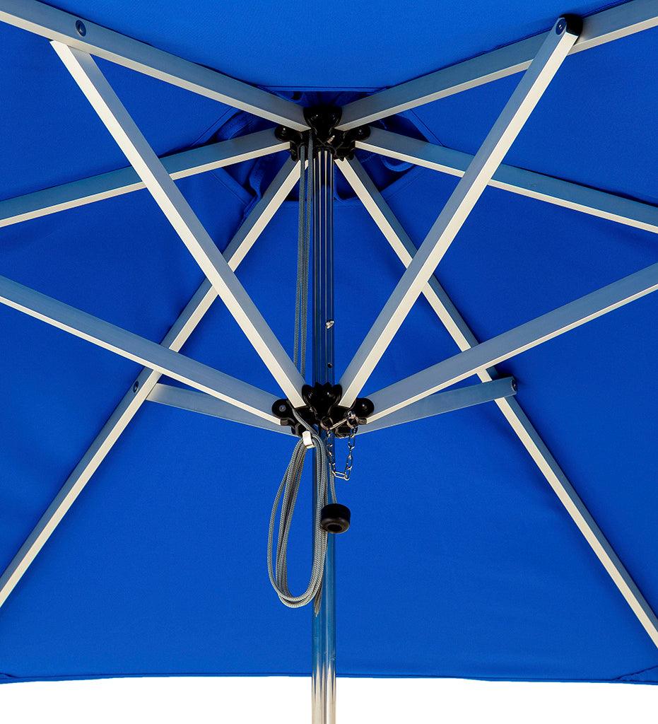 Allred Collaborative - Woodline Shade Solutions - 6' Swift Square Center Post Umbrella - Fixed Pole - - 6' Swift Square Center Post Umbrella - Fixed Pole - - SW20SSS/SD-5404