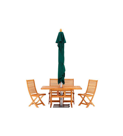 Allred Collaborative - Woodline Shade Solutions - 8' Bravura Round Center Post Umbrella - - 8' Bravura Round Center Post Umbrella - - BR27RAE/SD-5404