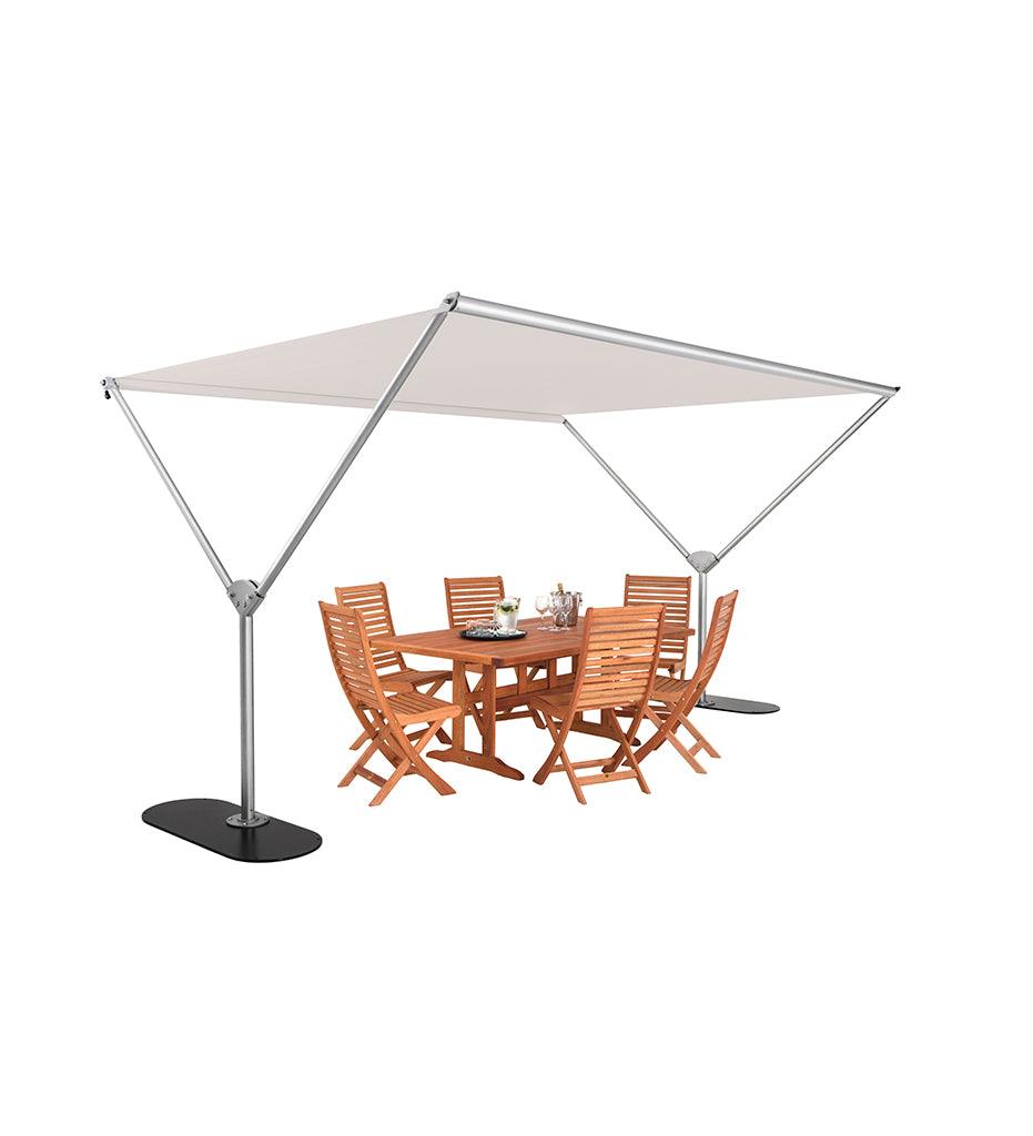 Allred Collaborative - Woodline Shade Solutions - 9' x 13' Sky Dual Post Shade Structure - - 9' x 13' Sky Dual Post Shade Structure - - SKY34RESS/SD-5453