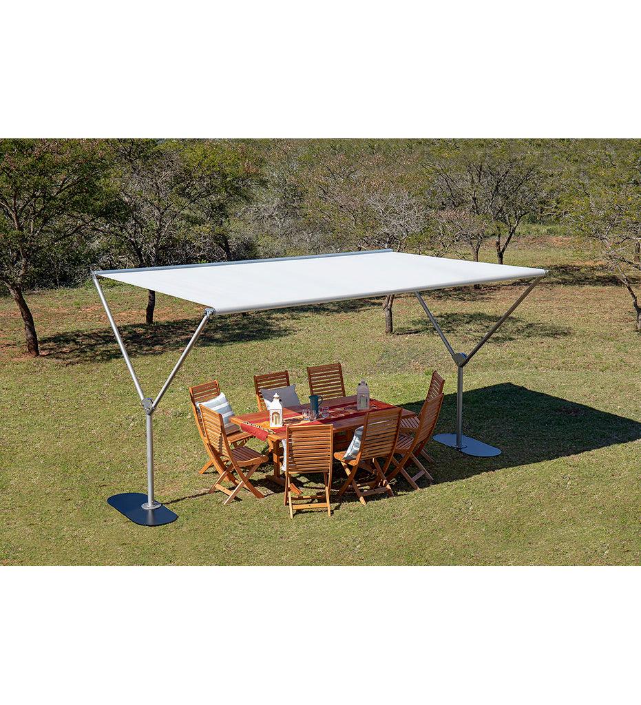 Allred Collaborative - Woodline Shade Solutions - 9' x 13' Sky Dual Post Shade Structure - - 9' x 13' Sky Dual Post Shade Structure - - SKY34RESS/SD-5453