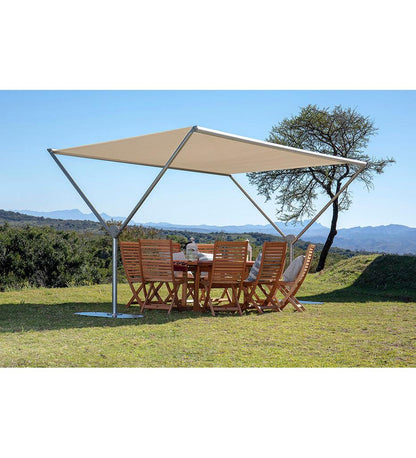 Allred Collaborative - Woodline Shade Solutions - 9' x 13' Sky Dual Post Shade Structure - - 9' x 13' Sky Dual Post Shade Structure - - SKY34RESS/SD-5453