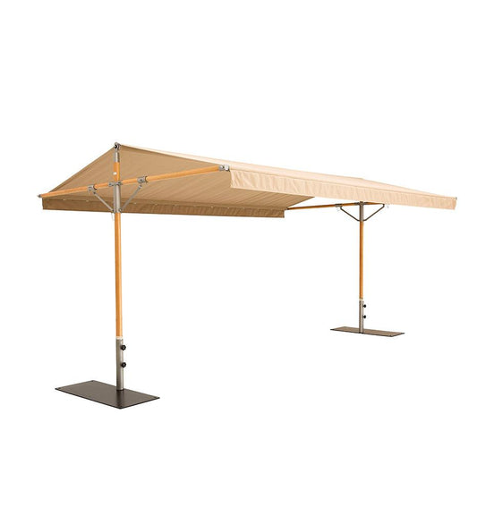 Allred Collaborative - Woodline Shade Solutions - Papillon Dual Post Shade Structure - Eucalyptus - - Papillon Dual Post Shade Structure - Eucalyptus - - 