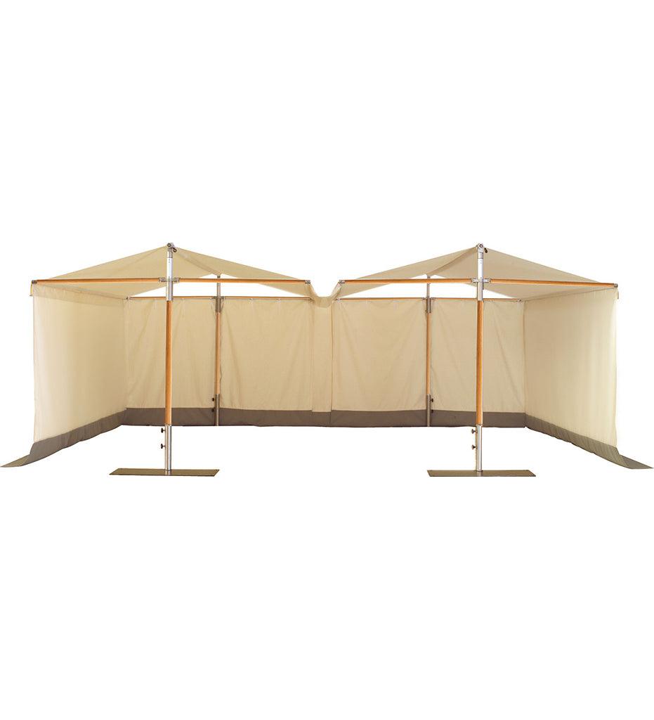 Allred Collaborative - Woodline Shade Solutions - Papillon Dual Post Shade Structure - Eucalyptus - - Papillon Dual Post Shade Structure - Eucalyptus - - 