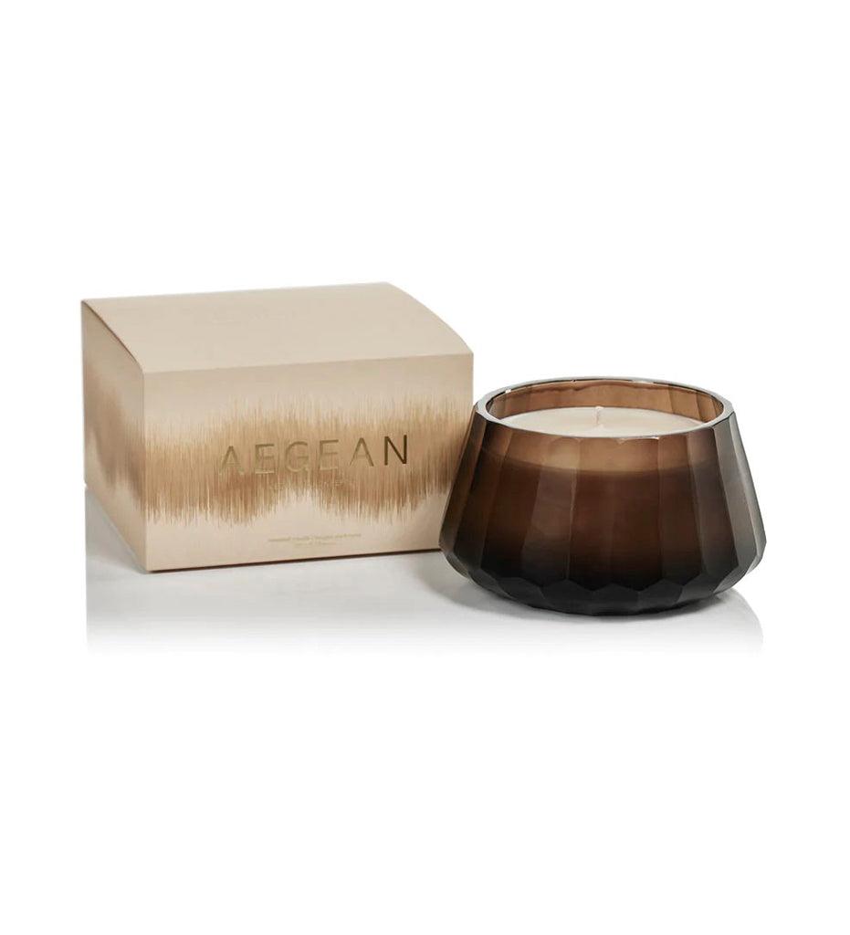 Allred Collaborative - Zodax - Aegean Scented Candle - Small - Brown - Cedar and Black Pepper - Aegean Scented Candle - Small - Brown - Cedar and Black Pepper - IG-2722