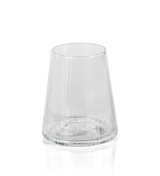 Allred Collaborative - Zodax - Bandol Fluted Textured All Purpose Glass - Bandol Fluted Textured All Purpose Glass - CH-6019