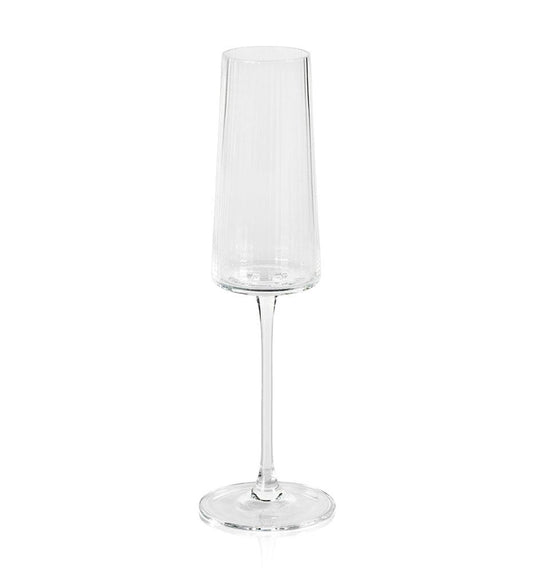 Allred Collaborative - Zodax - Bandol Fluted Textured Champagne Flute - Bandol Fluted Textured Champagne Flute - CH-6016