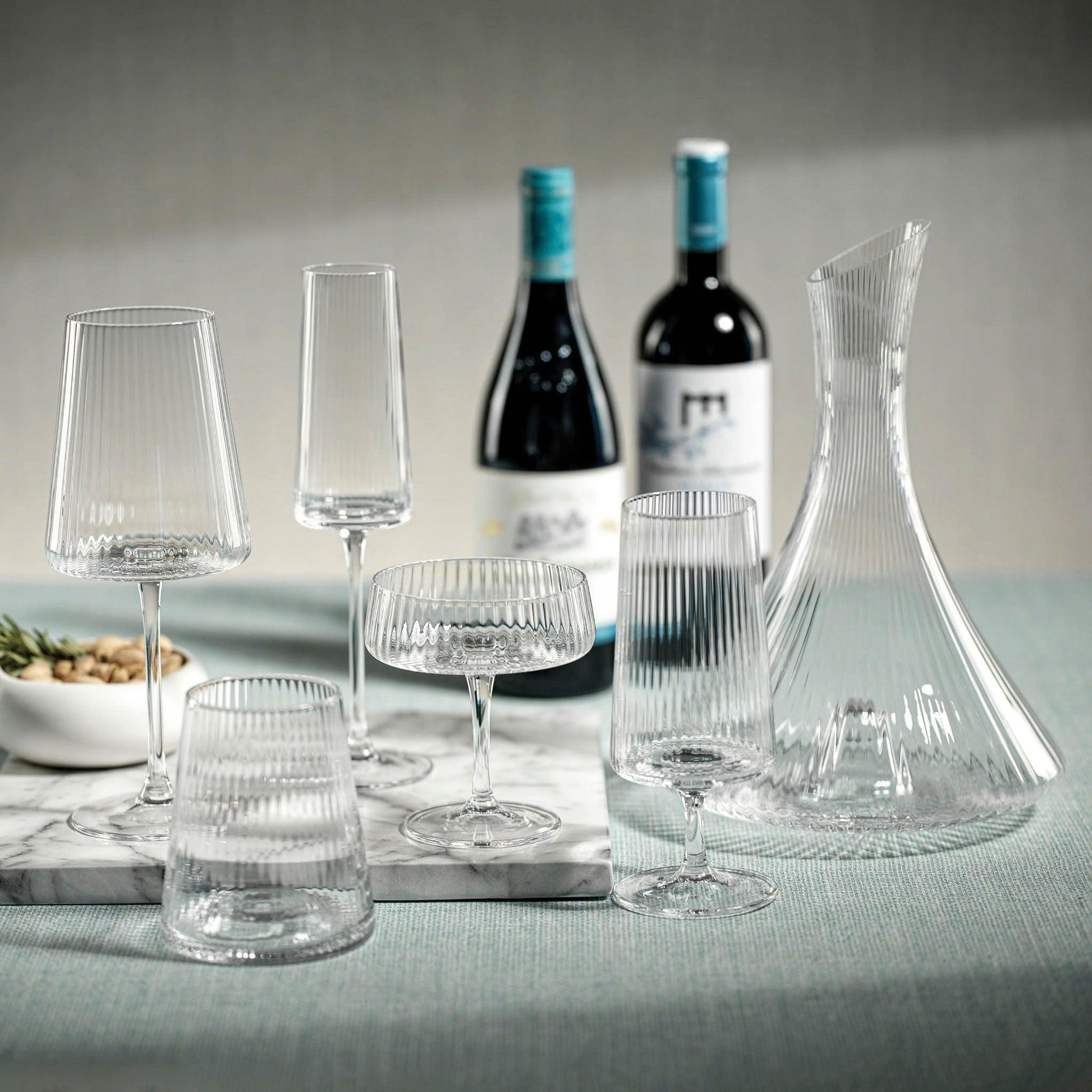 Allred Collaborative - Zodax - Bandol Fluted Textured Cocktail Glass - Bandol Fluted Textured Cocktail Glass - CH-6018