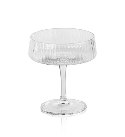 Allred Collaborative - Zodax - Bandol Fluted Textured Martini Glass - Bandol Fluted Textured Martini Glass - CH-6020