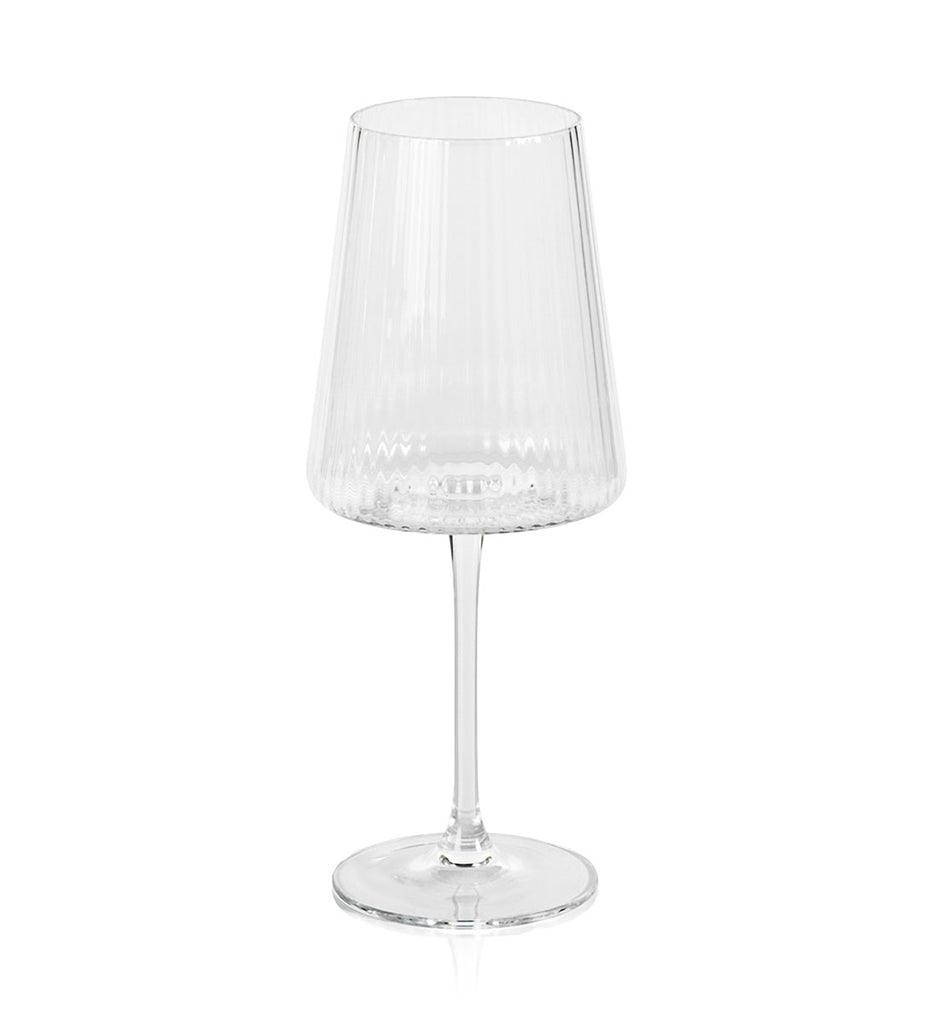 Allred Collaborative - Zodax - Bandol Fluted Textured Wine Glass - Bandol Fluted Textured Wine Glass - CH-6017