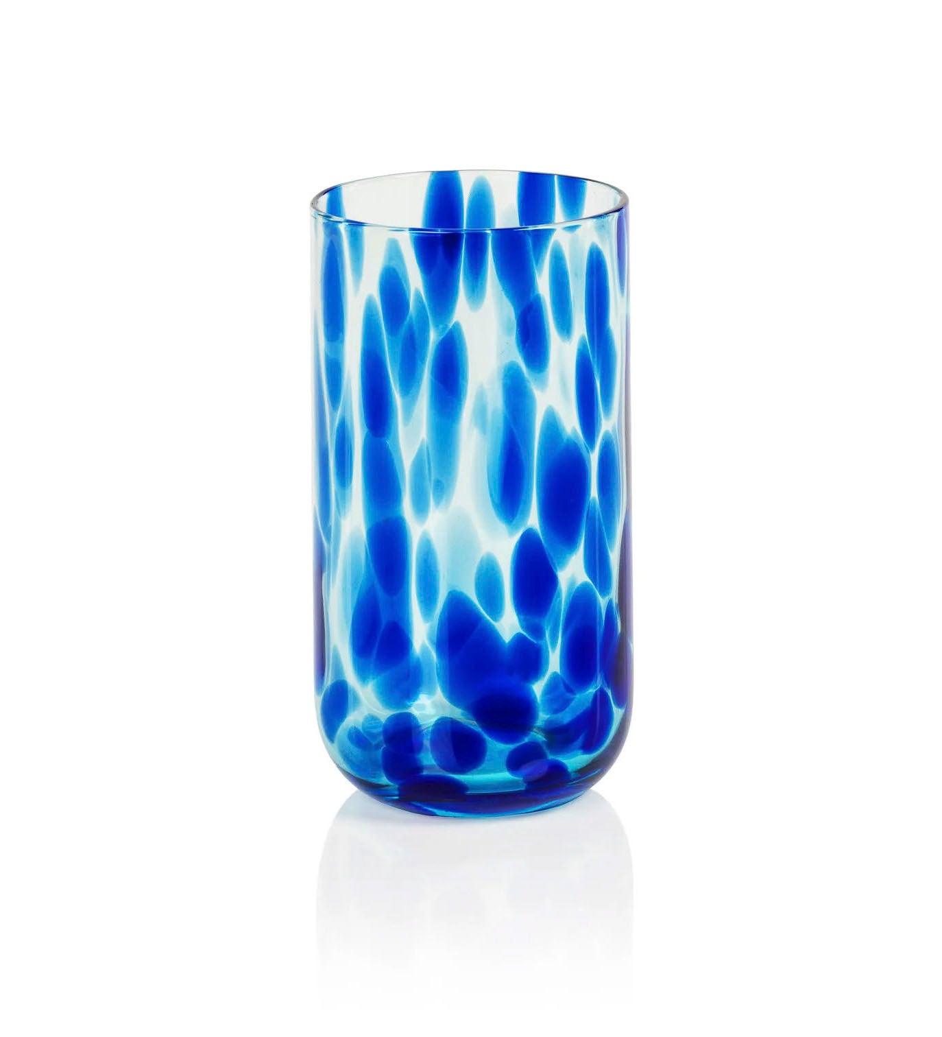 Allred Collaborative - Zodax - Blue Tortoise Highball Glass - Blue Tortoise Highball Glass - CH-5931