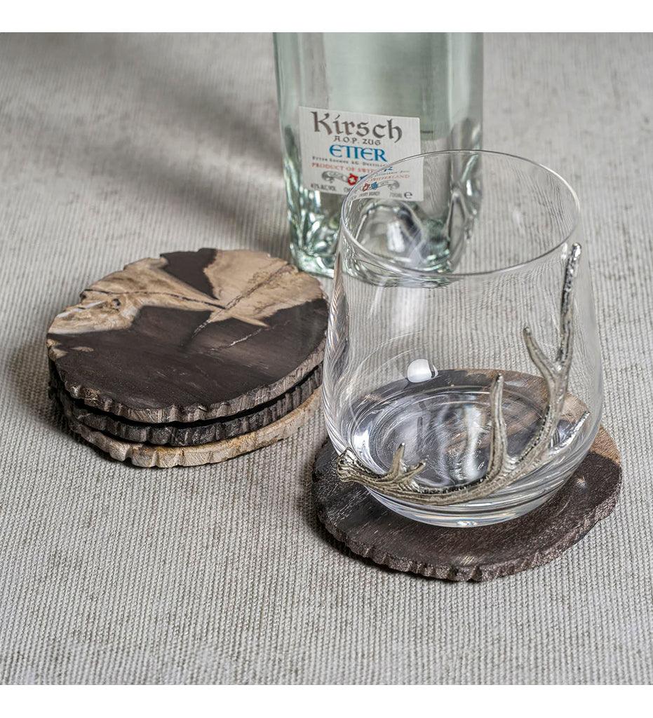 Allred Collaborative - Zodax - Curio Bay Petrified Wood Coaster - Curio Bay Petrified Wood Coaster - ID-417