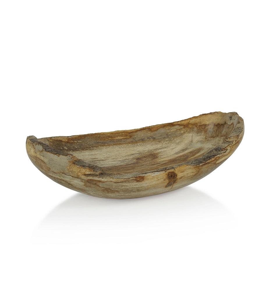 Allred Collaborative - Zodax - Curio Bay Petrified Wood Oval Bowl - Curio Bay Petrified Wood Oval Bowl - ID-421