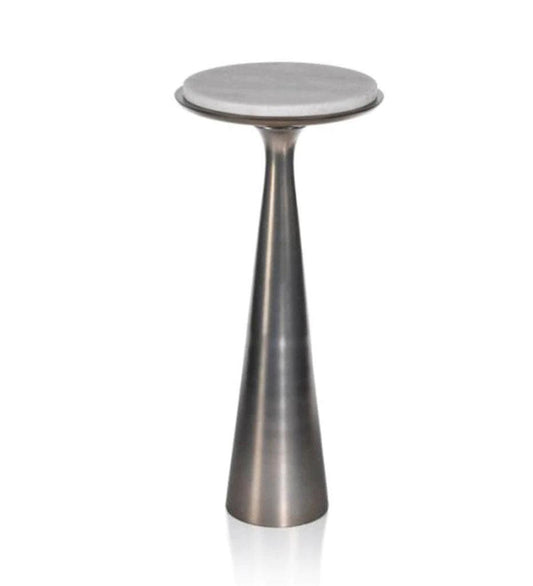 Allred Collaborative - Zodax - Funnel Drink Table with Marble Top - Funnel Drink Table with Marble Top - IN-6212