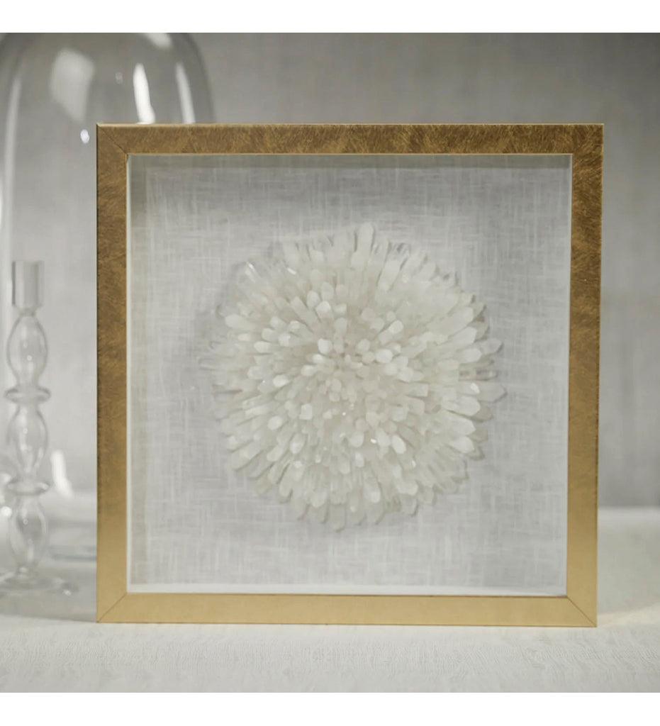 Allred Collaborative - Zodax - Gold Framed Crystal Flower Frame - Gold Framed Crystal Flower Frame - CH-6718