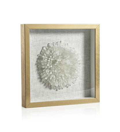 Allred Collaborative - Zodax - Gold Framed Crystal Flower Frame - Gold Framed Crystal Flower Frame - CH-6719