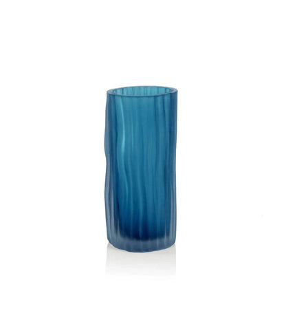 Allred Collaborative - Zodax - Indigo Powder Glass Vase - Indigo Powder Glass Vase - CH-5944