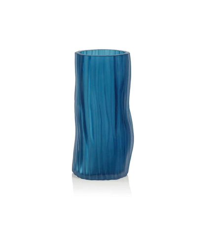 Allred Collaborative - Zodax - Indigo Powder Glass Vase - Indigo Powder Glass Vase - Ch-5945