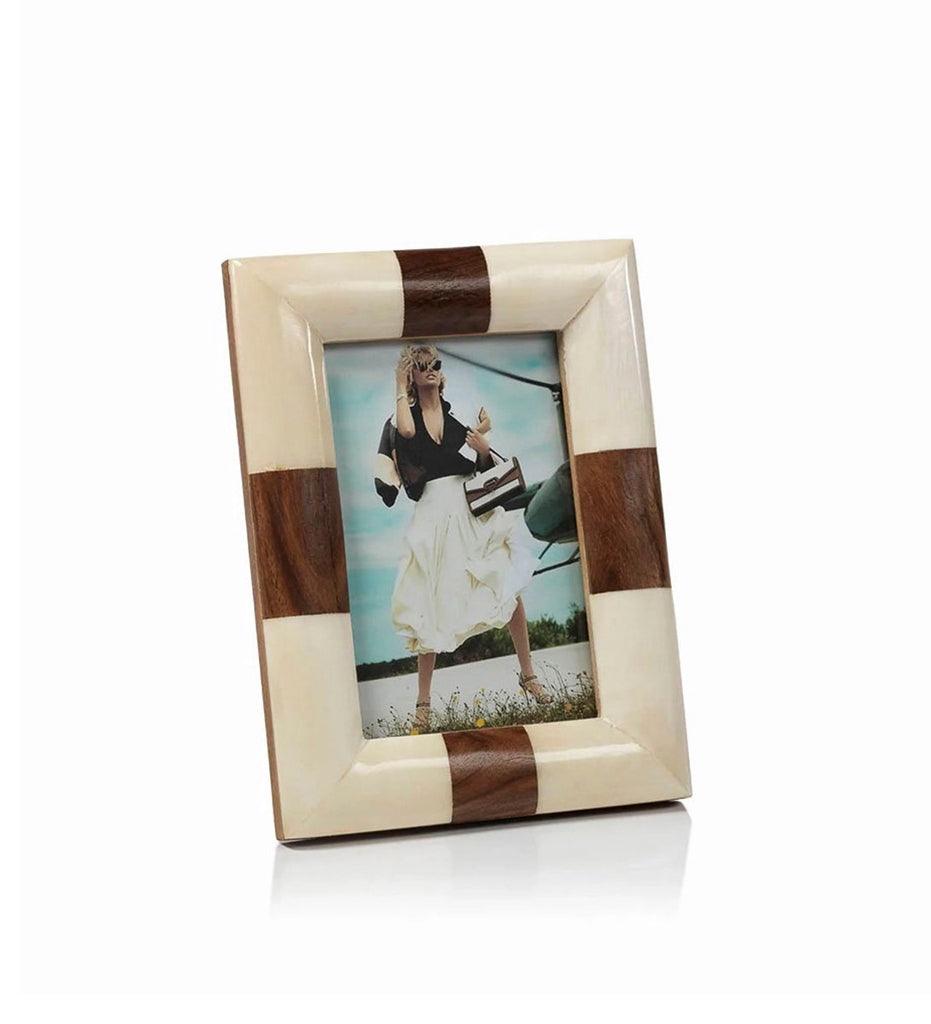 Allred Collaborative - Zodax - Kenya White Bone Photo Frame - Kenya White Bone Photo Frame - IN-6010