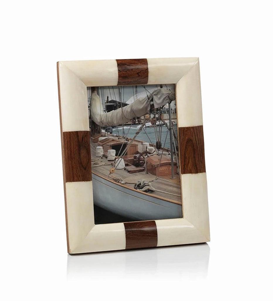 Allred Collaborative - Zodax - Kenya White Bone Photo Frame - Kenya White Bone Photo Frame - IN-6011