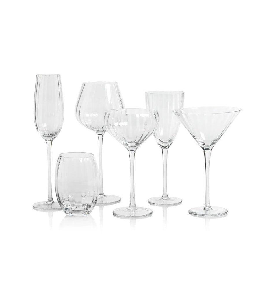 Allred Collaborative - Zodax - Madeleine Optic Red Wine Glass - Madeleine Optic Red Wine Glass - CH-6671