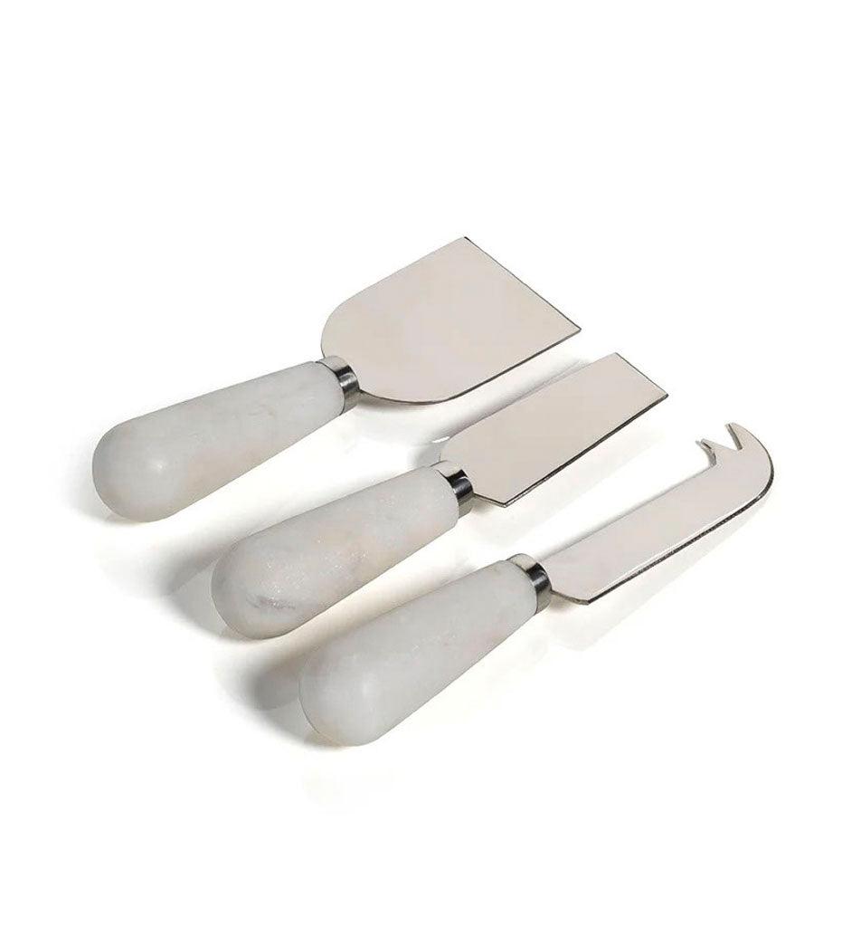 Allred Collaborative - Zodax - Marble Set of 3 Cheese Knives - Boxed - Marble Set of 3 Cheese Knives - Boxed - IN-6290