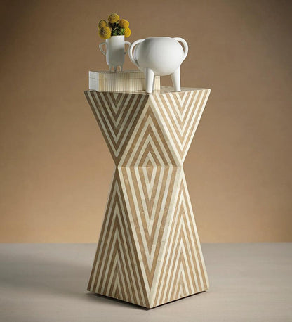 Allred Collaborative - Zodax - Mariana Bone Inlay Side Table - Mariana Bone Inlay Side Table - IN-7135