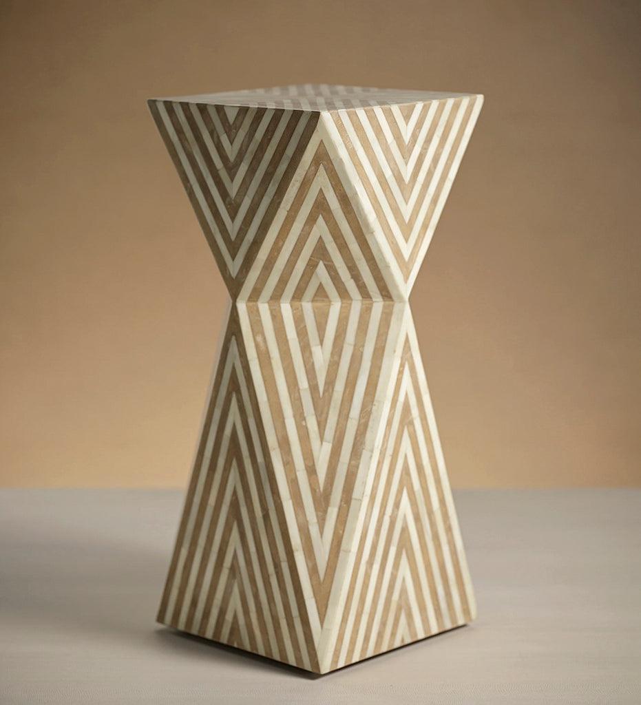 Allred Collaborative - Zodax - Mariana Bone Inlay Side Table - Mariana Bone Inlay Side Table - IN-7135