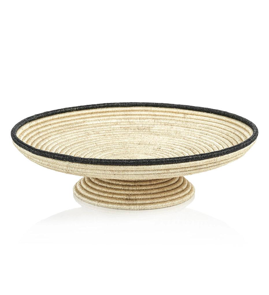 Allred Collaborative - Zodax - Martigues Coiled Abaca Footed Bowl - Large - Martigues Coiled Abaca Footed Bowl - Large - NC-722