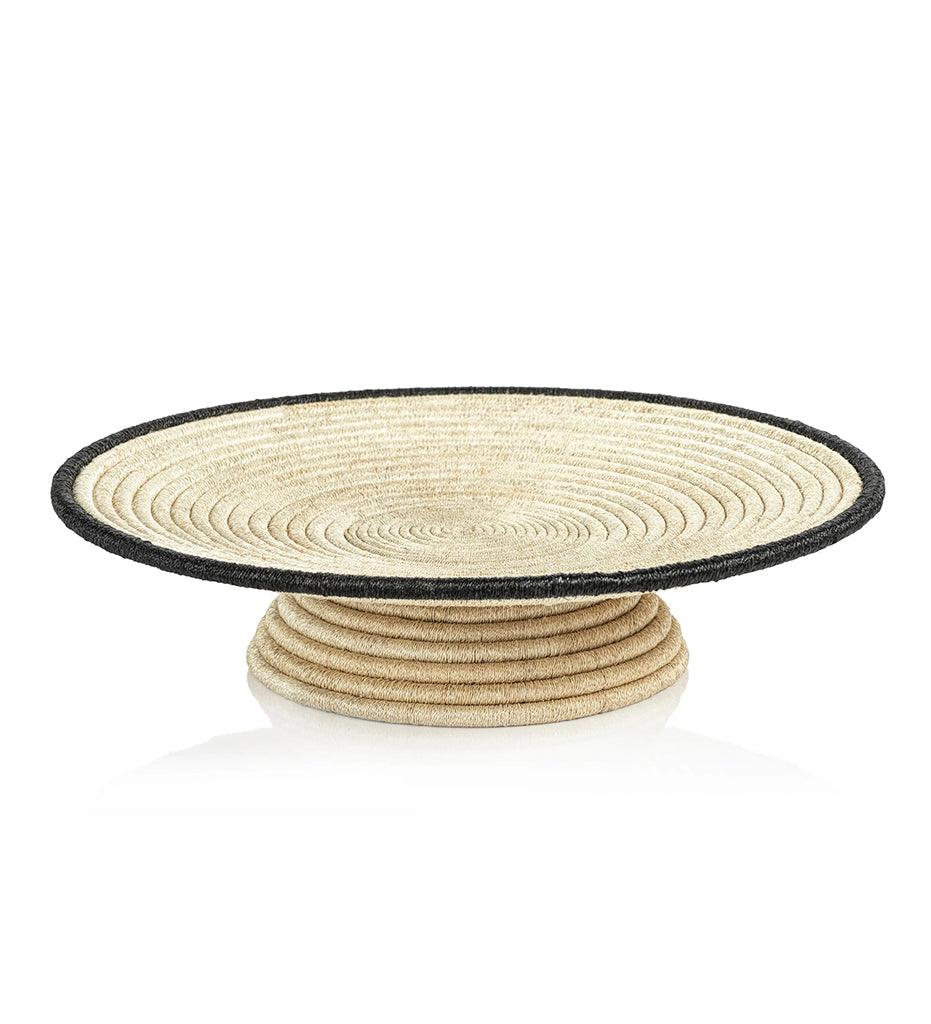 Allred Collaborative - Zodax - Martigues Coiled Abaca Footed Tray - Martigues Coiled Abaca Footed Tray - NC-720