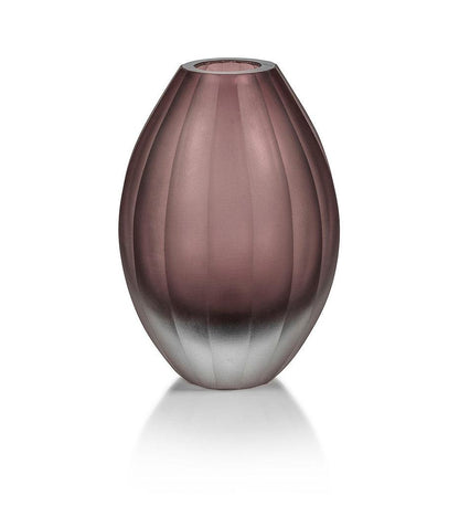 Allred Collaborative - Zodax - Milano Cut & Frosted Vase - Milano Cut & Frosted Vase - CH-6700