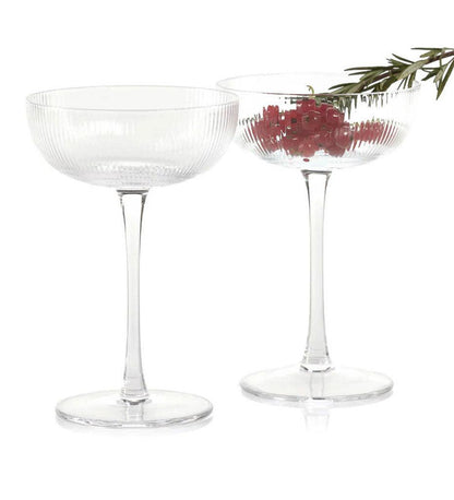 Allred Collaborative - Zodax - Optic Design Martini Glass - Optic Design Martini Glass - CH-6320