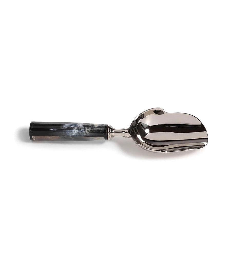 Allred Collaborative - Zodax - Polished Nickel Ice Scoop with Horn Handle - Polished Nickel Ice Scoop with Horn Handle - IN-5820