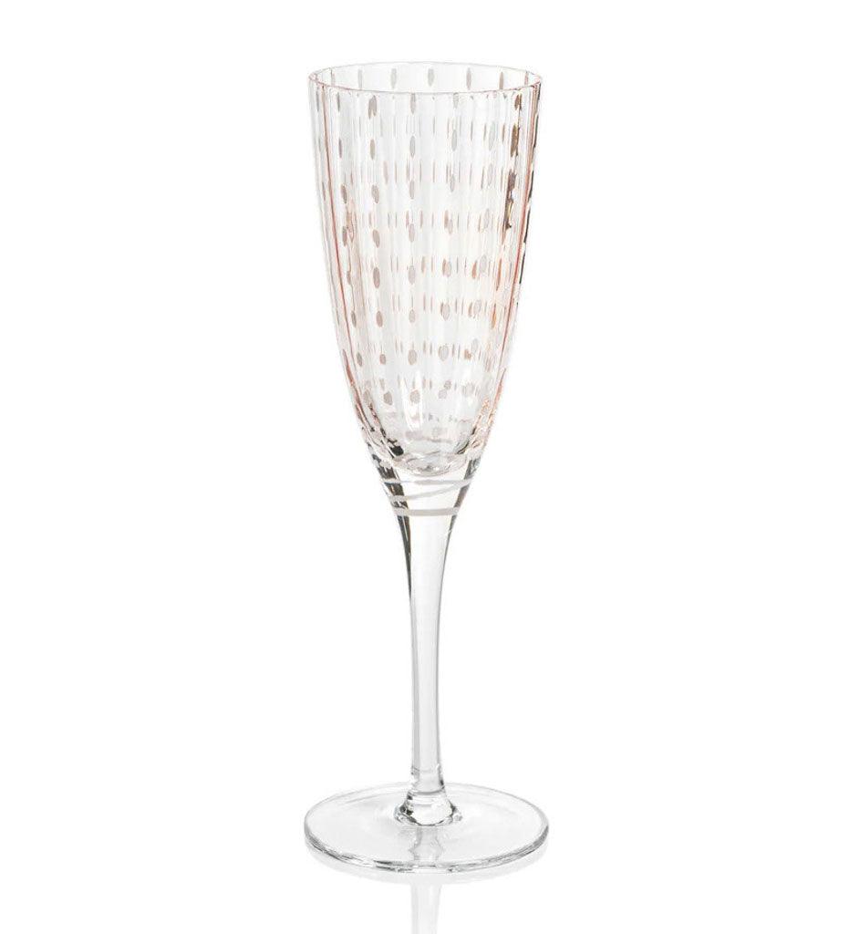 Allred Collaborative - Zodax - Portofino White Dot Champagne Flute - Portofino White Dot Champagne Flute - CH-6727