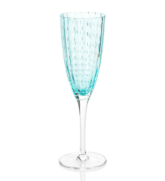 Allred Collaborative - Zodax - Portofino White Dot Champagne Flute - Portofino White Dot Champagne Flute - CH-6732