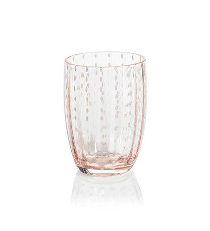 Allred Collaborative - Zodax - Portofino White Dot Tumbler - Portofino White Dot Tumbler - CH-6729