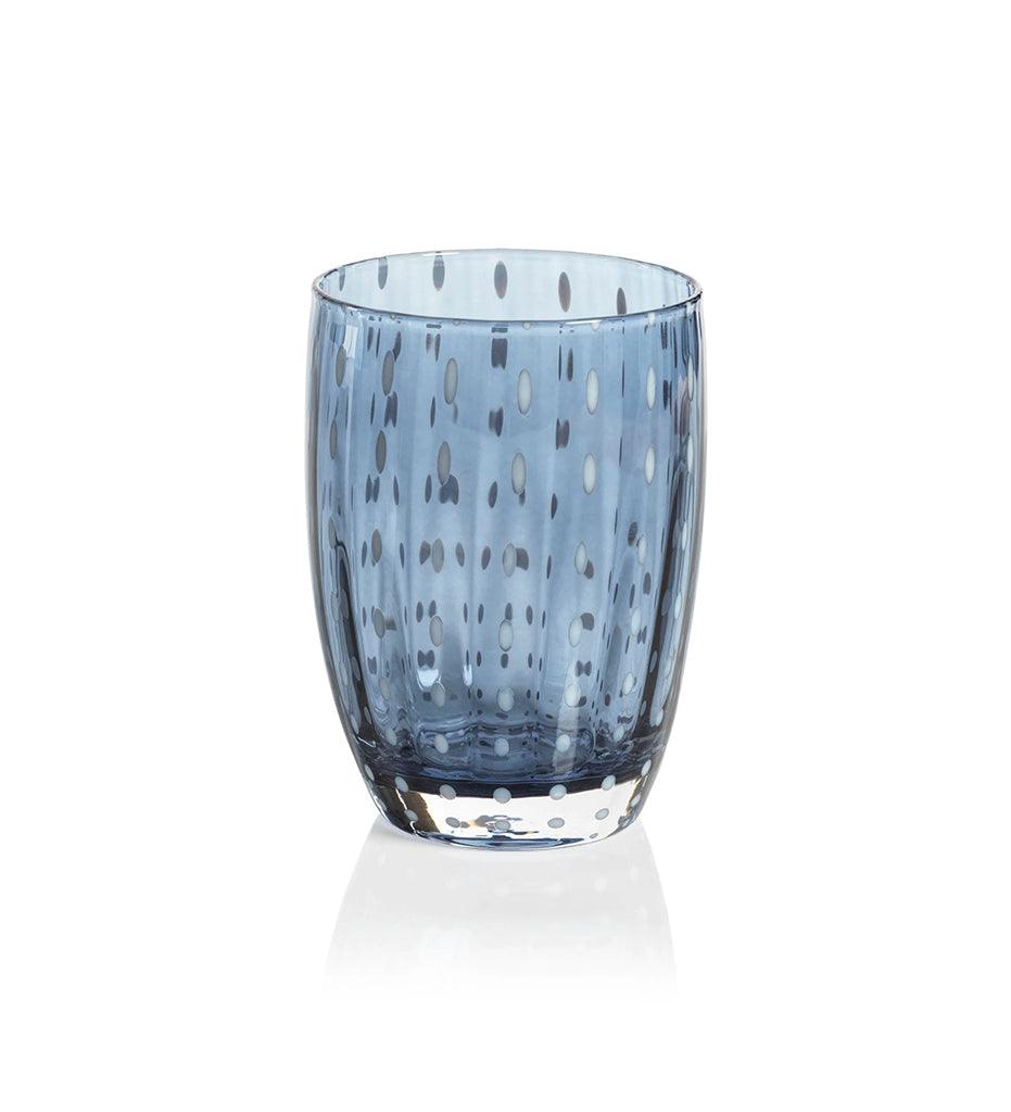 Allred Collaborative - Zodax - Portofino White Dot Tumbler - Portofino White Dot Tumbler - CH-6739