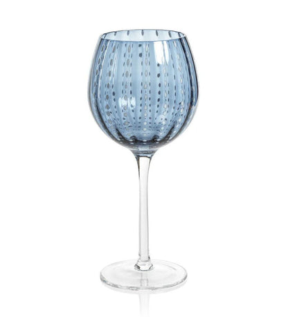 Allred Collaborative - Zodax - Portofino White Dot Wine Glass - Portofino White Dot Wine Glass - CH-6736