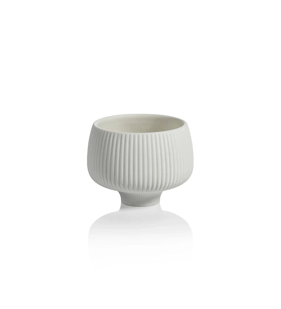 Allred Collaborative - Zodax - Ridged Condiment Bowl - Matt White - Ridged Condiment Bowl - Matt White - CH-6783