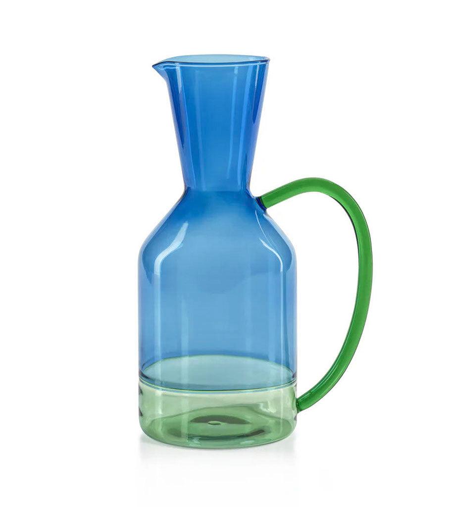 Allred Collaborative - Zodax - Riviera Two-Toned Glassware - Pitcher - Riviera Two-Toned Glassware - Pitcher - CH-6753