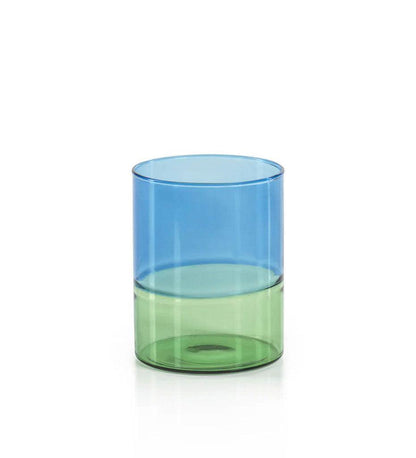 Allred Collaborative - Zodax - Riviera Two-Toned Glassware Tumbler - Riviera Two-Toned Glassware Tumbler - CH-6754