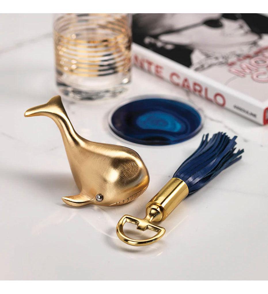 Allred Collaborative - Zodax - Royal Leather Tassel Bottle Opener - Royal Leather Tassel Bottle Opener - IN-6287