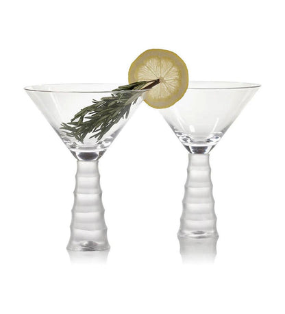 Allred Collaborative - Zodax - Sagano Bamboo Stem Martini Glass - Sagano Bamboo Stem Martini Glass - CH-6323