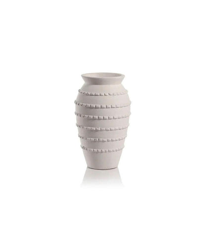 Allred Collaborative - Zodax - Santorini Natural White Vase - Santorini Natural White Vase - VT-1381