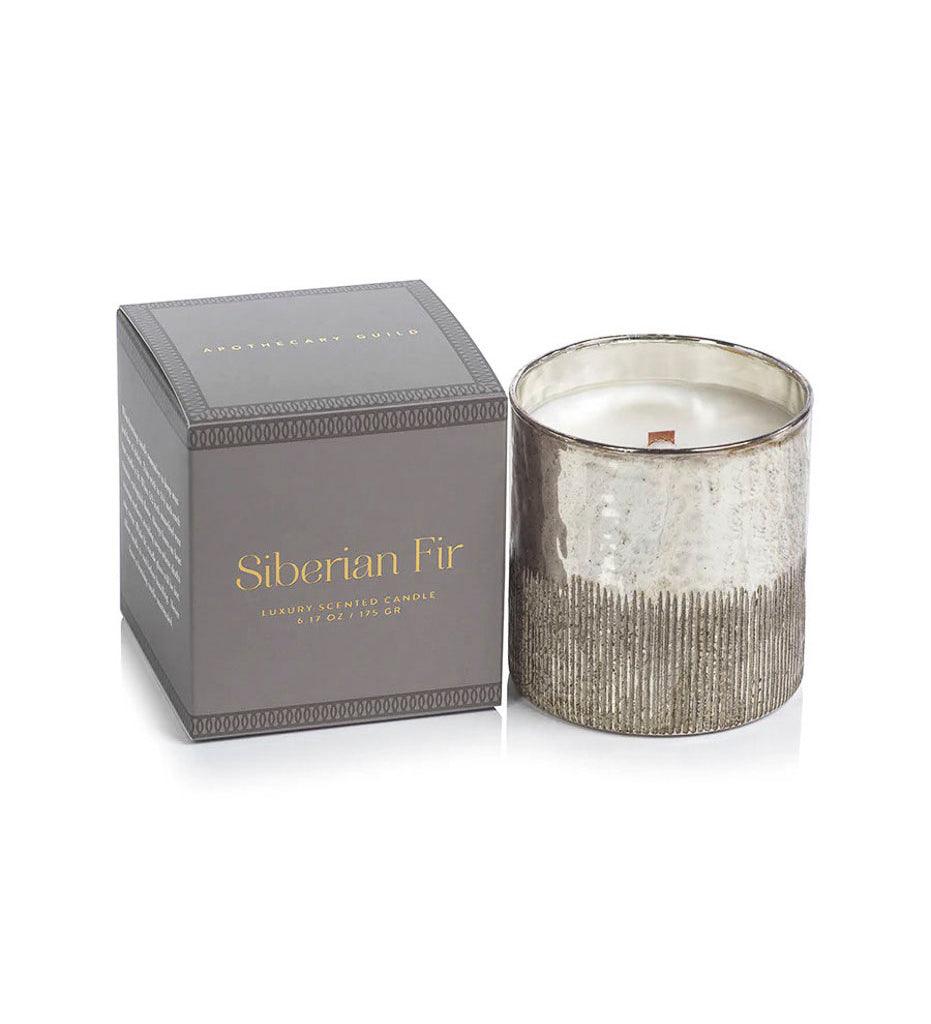 Allred Collaborative - Zodax - Siberian Fir Scented Antique Candle with Gift Box - Silver - Siberian Fir Scented Antique Candle with Gift Box - Silver - IG-2557